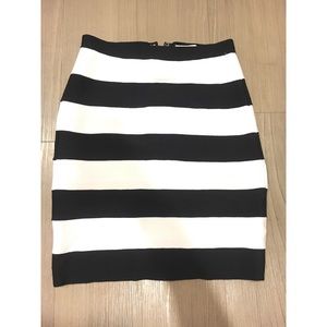 Michael Kors striped bandage skirt